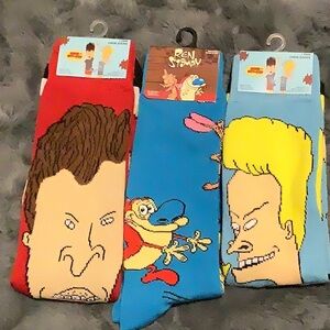 Beavis & Butt-Head and Ren & Stimpy Socks